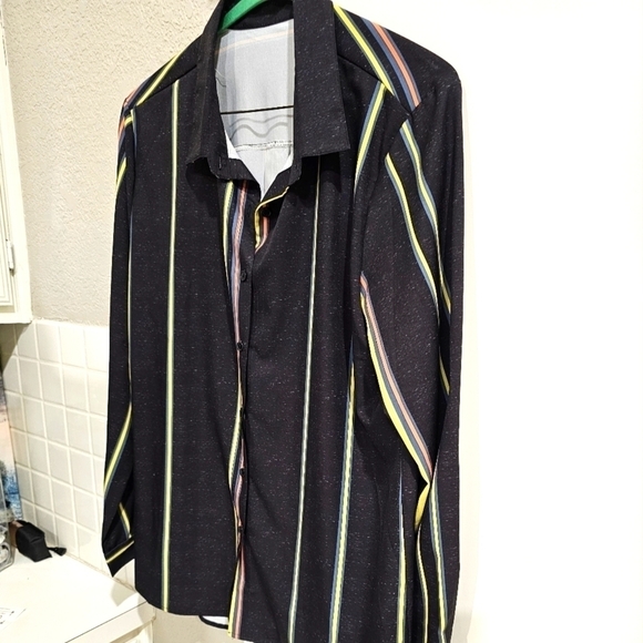 Amazon Prime multicolored dress shirt XL New/Never worn - Picture 2 of 8